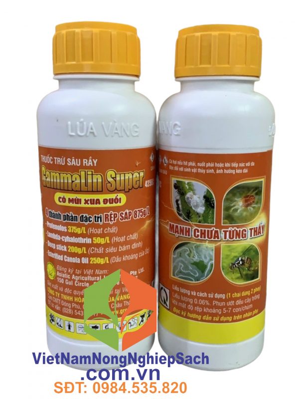 Gammalin super 425ec – thuốc đặc trị sâu rầy gây hại cho cây trồng 450ml