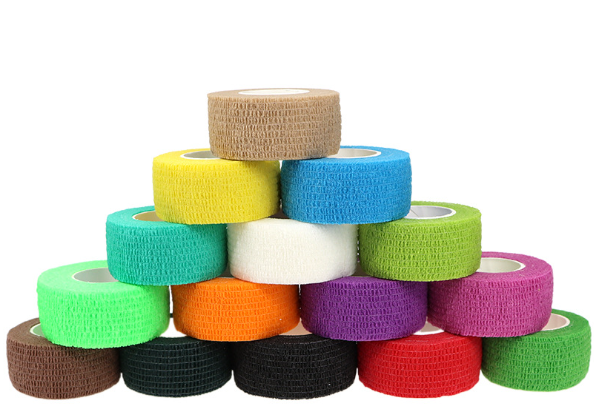 Băng keo thể thao quấn cổ chân giày đá bóng tự dính, băng cuốn thể thao bó gối dán cơ ngón size 2,5x5cm