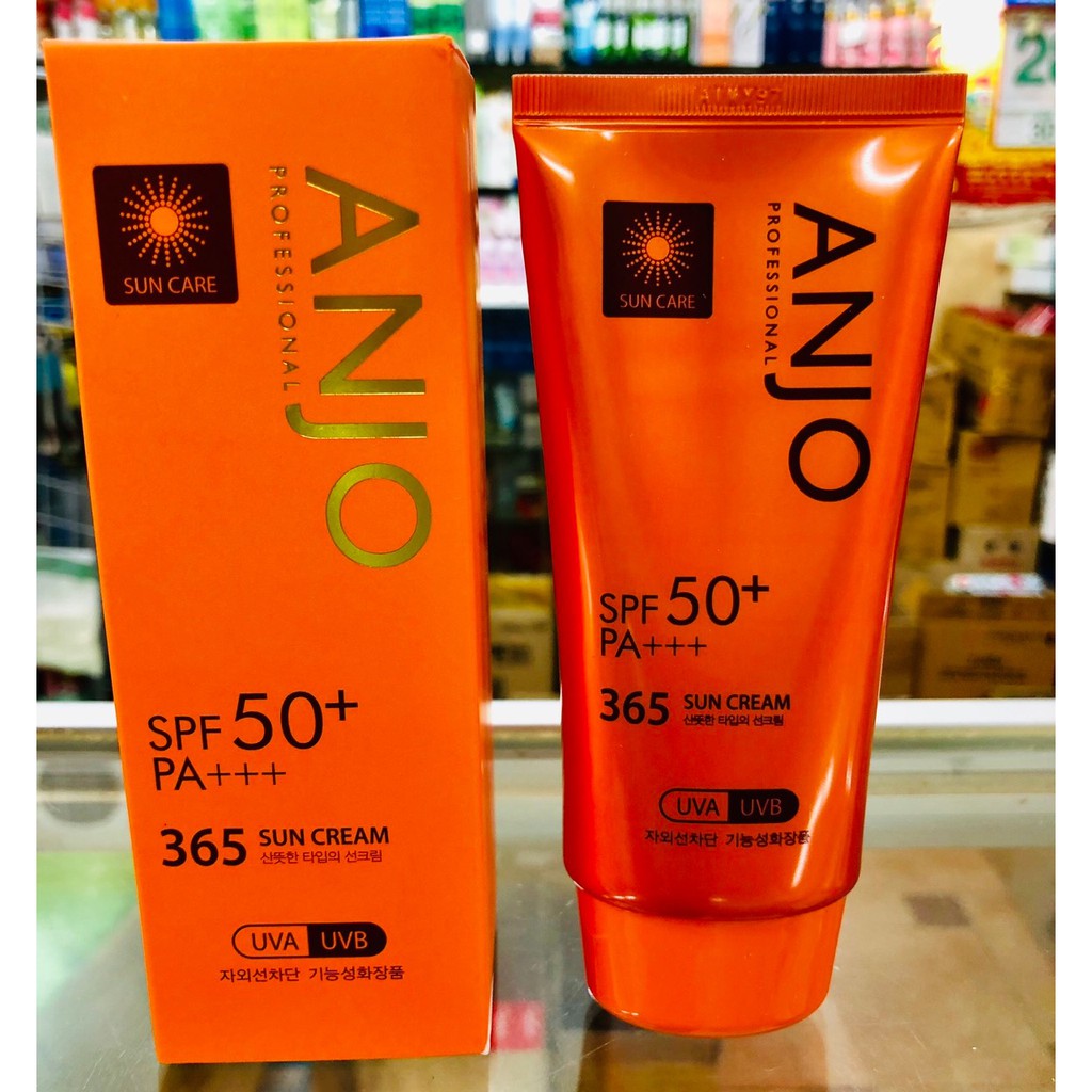 Kem chống nắng mặt và thân anjo professional spf50 pa+++
