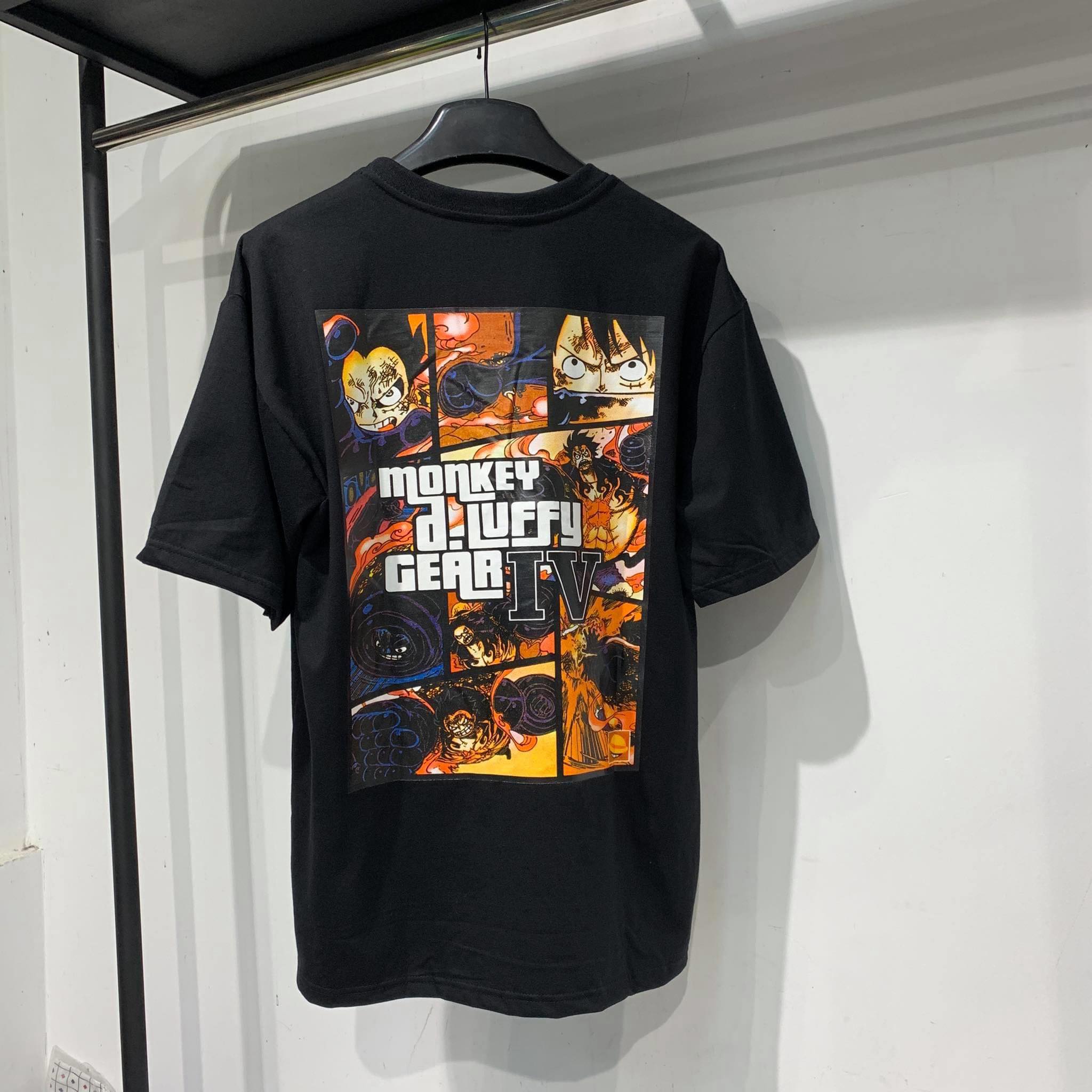 [UnisexStore] ÁO THUN MONKEY.D.LUFFY GEAR IV UNISEX (ĐEN, TRẮNG, XANH CHUỐI)
