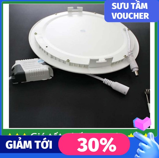 Bộ 10 dèn Led âm trần siêu mỏng 9w (ánh sáng trắng/vàng) - Tiết kiệm chi phí Ánh sáng trắng Ít tỏa nhiệt. BH: 12 tháng.