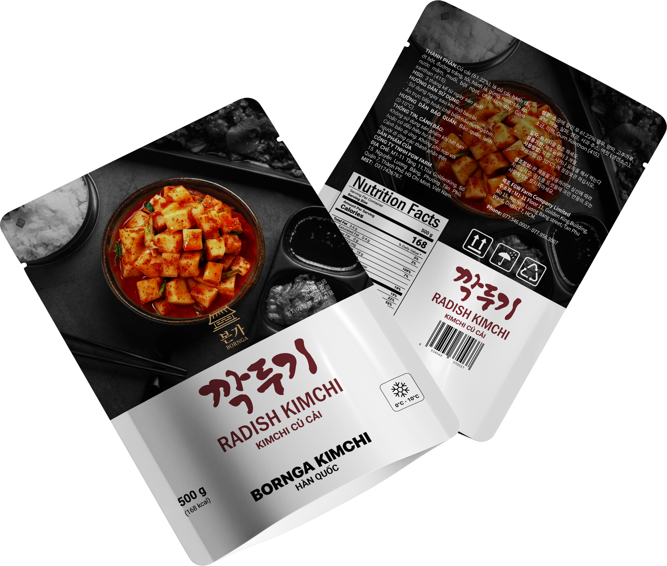 [CHỈ GIAO Ở HCM] Combo 2 Kim Chi Củ Cải Nhỏ Bornga 500G