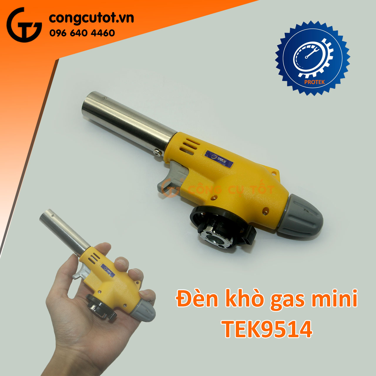 Đèn khò ga, đầu kho ga mini Protek TEK9514