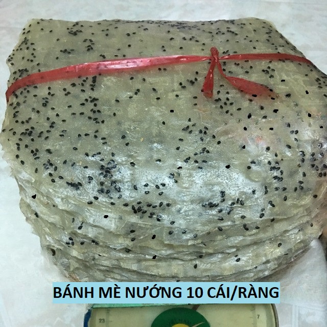 Bánh tráng nướng mè đen tam quan bình định 10 cái/ràng