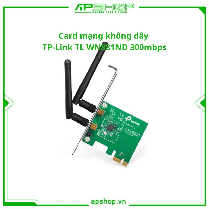 Card mạng không dây TP-Link TL WN881ND 300mbps | Chính hãng.