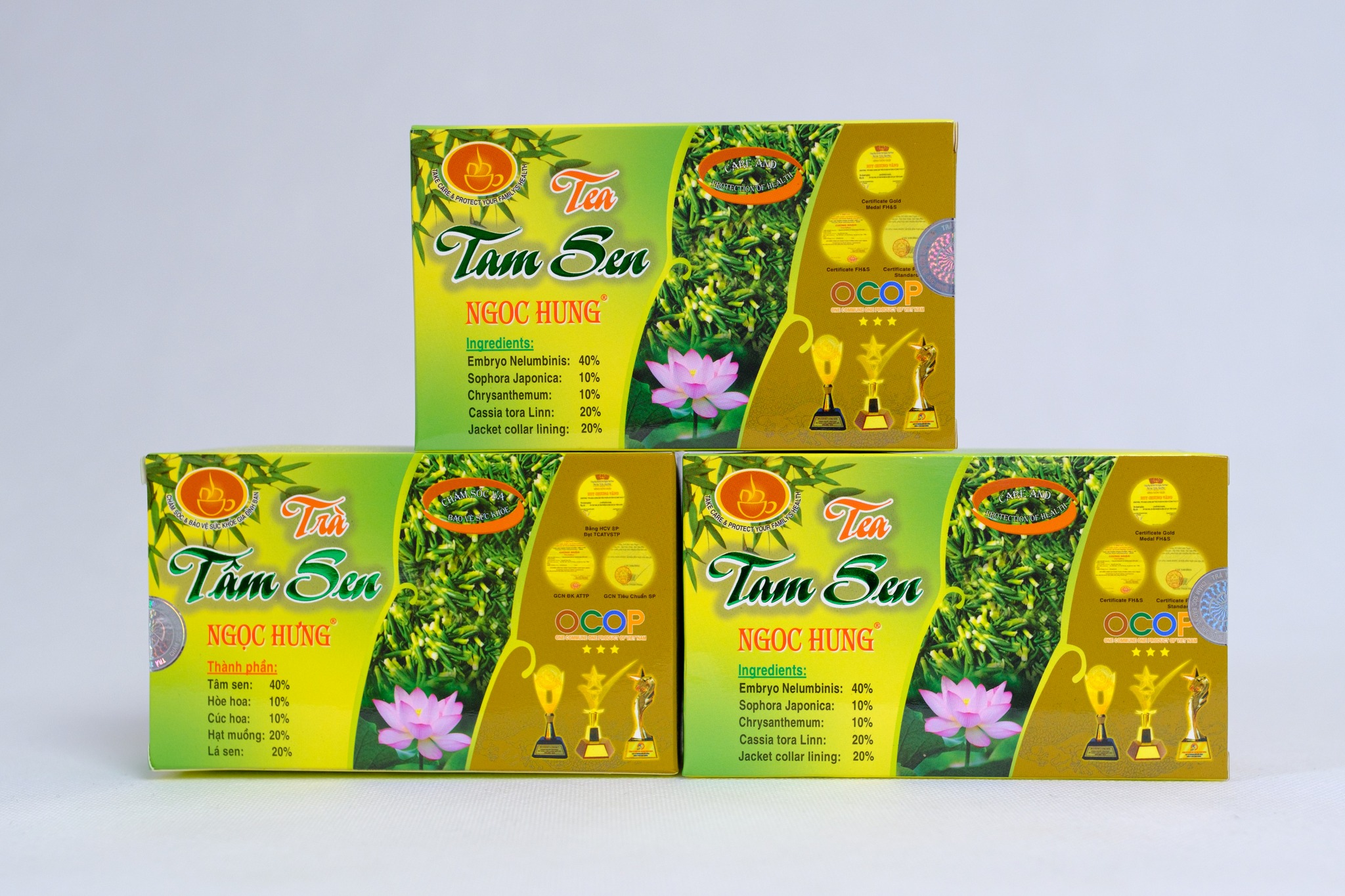 Combo 5 hộp trà Tâm sen Ngọc Hưng