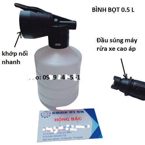 Bình xà bông tạo bọt tuyết cho máy rửa xe