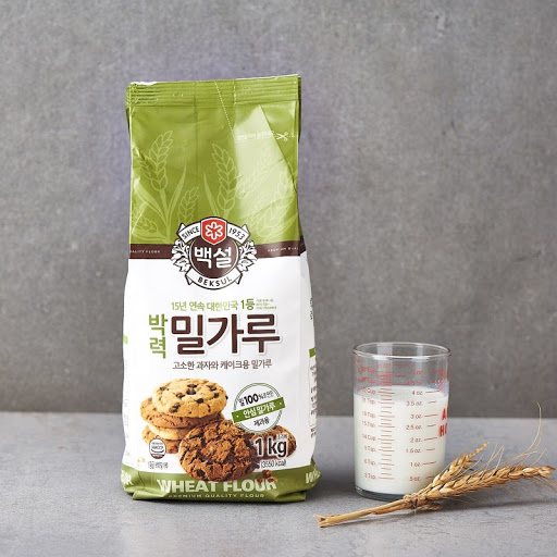 Bột mỳ làm bánh bông lan, bánh nướng beksul 1kg- nhập khẩu hàn quốc