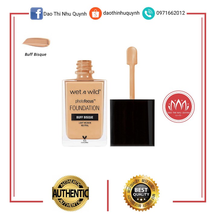 Kem nền tự nhiên Wet N Wild Photo Focus Foundation, sản phẩm đa dạng, chất lượng tốt, đảm bảo an toàn về sức khỏe người dùng, inbox để shop tư vấn thêm