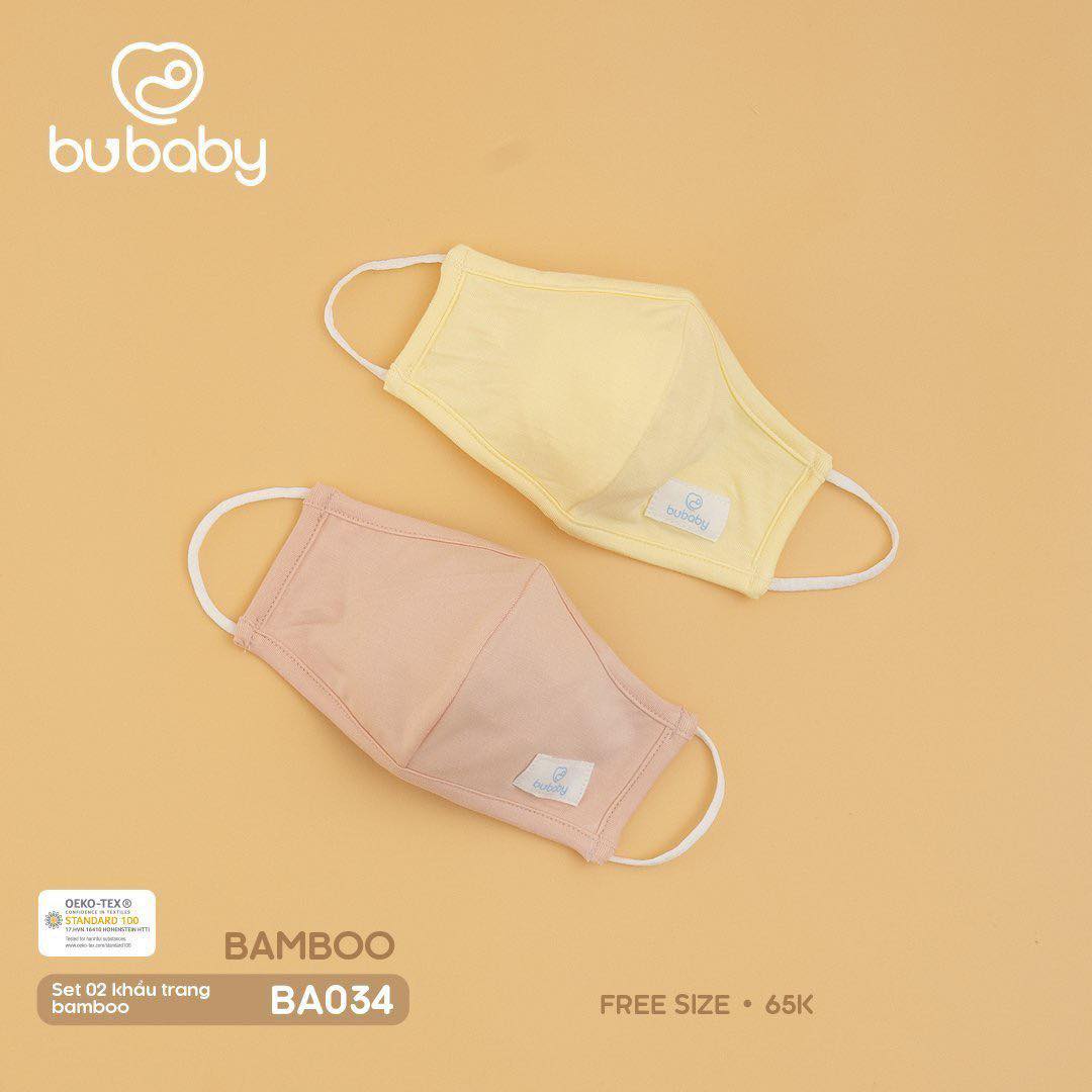 Khẩu trang trẻ em sợi tre Bubaby cho bé