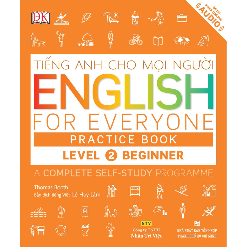Ns minh tâm - sách - english for everyone - level 2 beginner - practice book