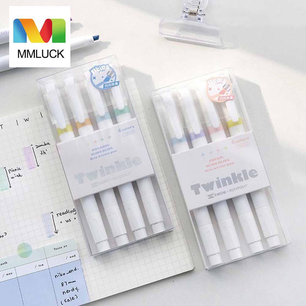 Bút đánh dấu bút dạ quang bút highlight mmluck đồ dùng văn phòng phẩm vẽ nhật ký trường học văn phòng màu kẹo ngọt bút huỳnh quang bút mực màu bút đánh dấu văn bản màu
