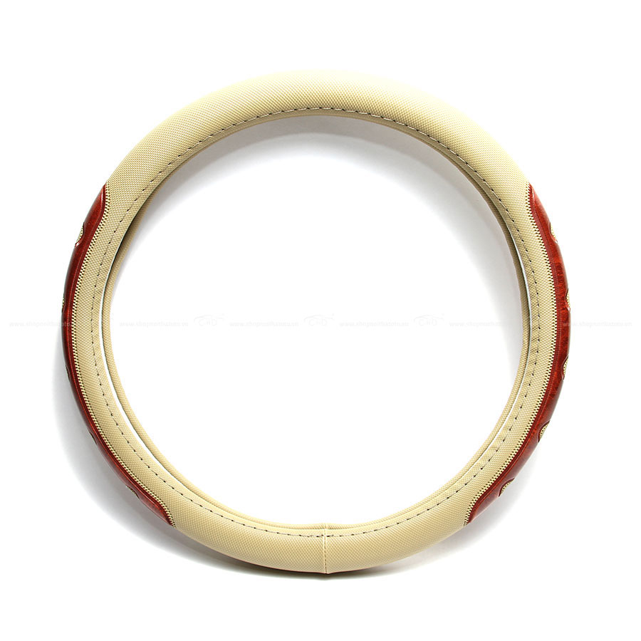 Bọc vô lăng cind lp-882 size m màu kem gỗ - nhập khẩu chính hãng