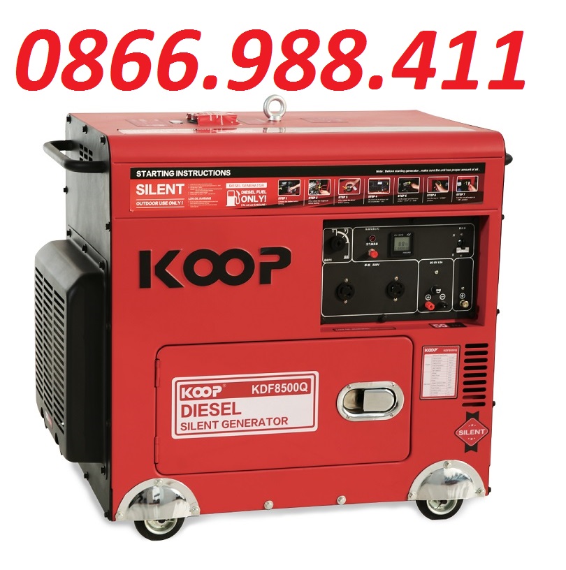 Máy phát điện chạy dầu 6kw koop kdf8500q