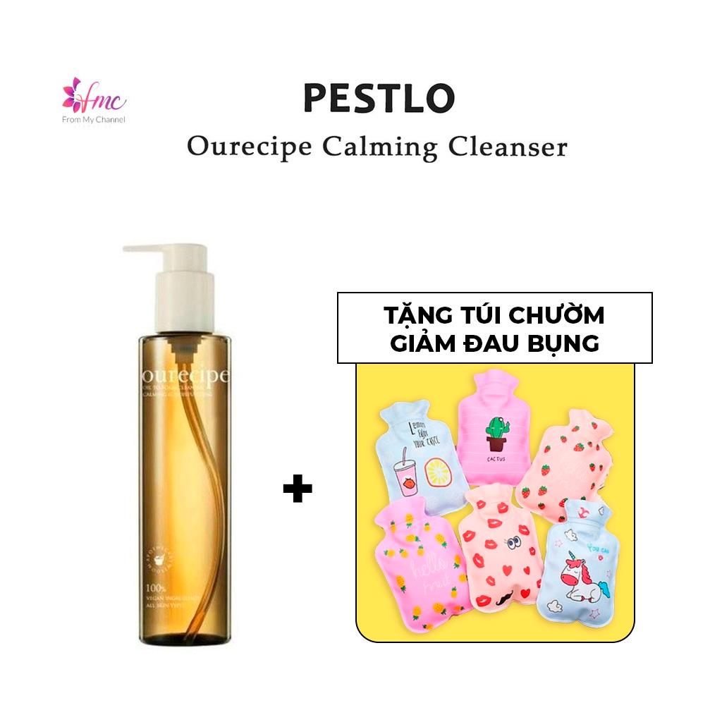 [MUA 1 TẶNG 1] Sữa rửa mặt PESTLO - phiên bản Ourecipe Calming Cleanser 200ml + Tặng 1 túi chườm giảm đau bụng