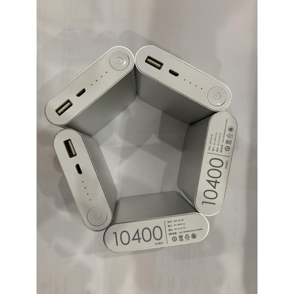 Sạc dự phòng- sạc dự phòng 10400mah chuẩn dung lượng - tặng cáp sạc