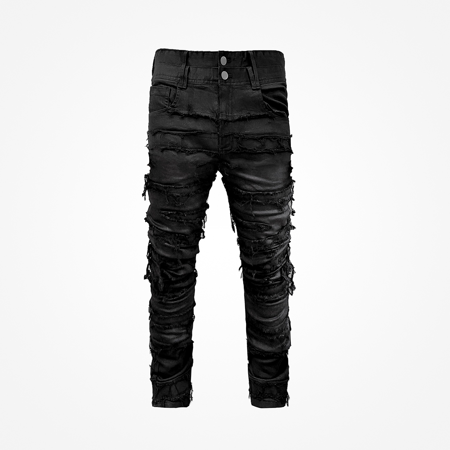 Quần skinny jeans rách waxed rich machine-wax skinny jeans - qd086b