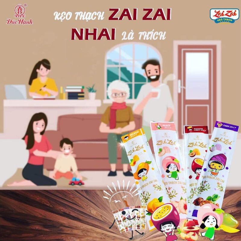 500GR KẸO THẠCH ZAI ZAI CTY ĐỨC HẠNH SIÊU NGON SIÊU HÓT ăn là mê.SHOP bách hóa hạt dinh dưỡng