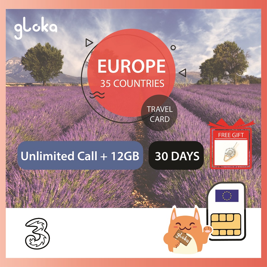 Sim 4g du lịch châu âu - anh quốc | nghe gọi + 25gb data 30 ngày