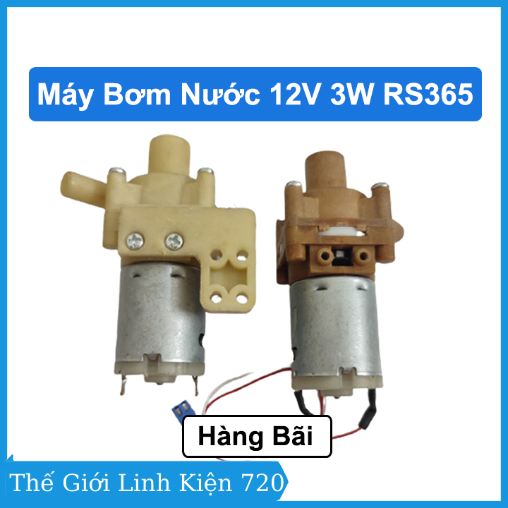 Máy bơm nước 12v 3w rs365 hàng bãi máy bơm máy lọc nước
