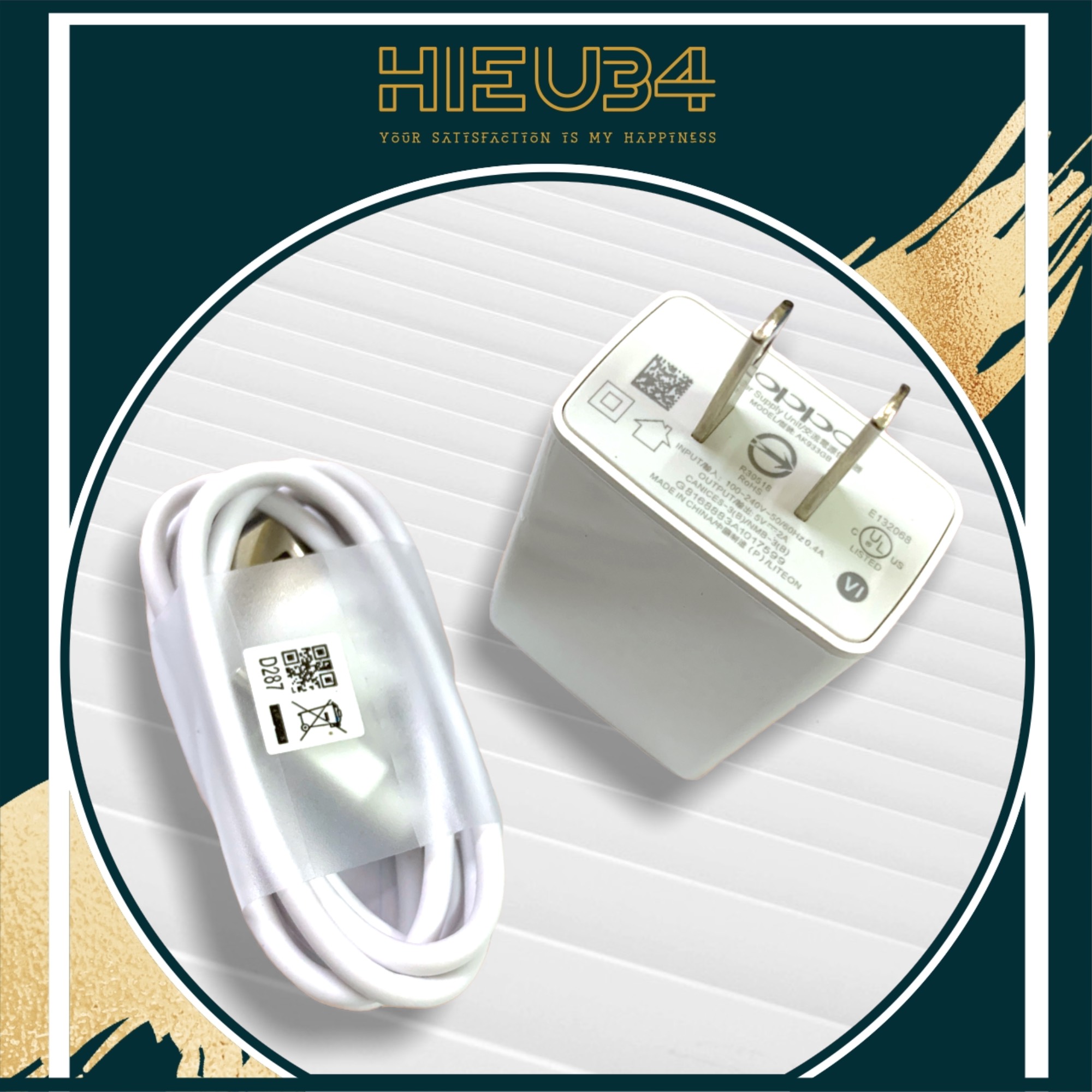 Bộ sạc nhanh 2a oppo ak933 chân micro usb