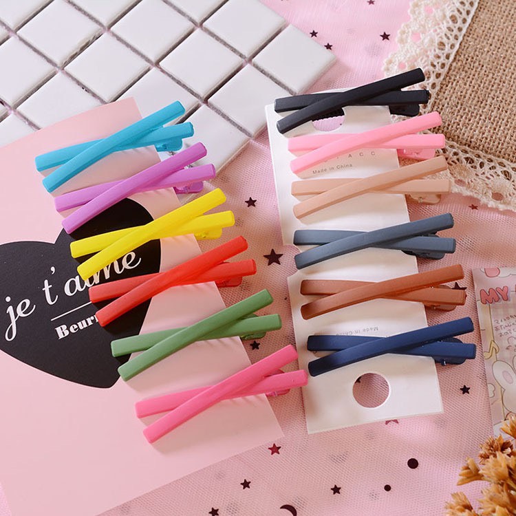 Kẹp tóc chữ x màu trơn phong cách hàn quốc xinh xăn cho bé gái chipchipgiadung kep toc chu x mau tron xinh xan cho be gai chipchipgiadung