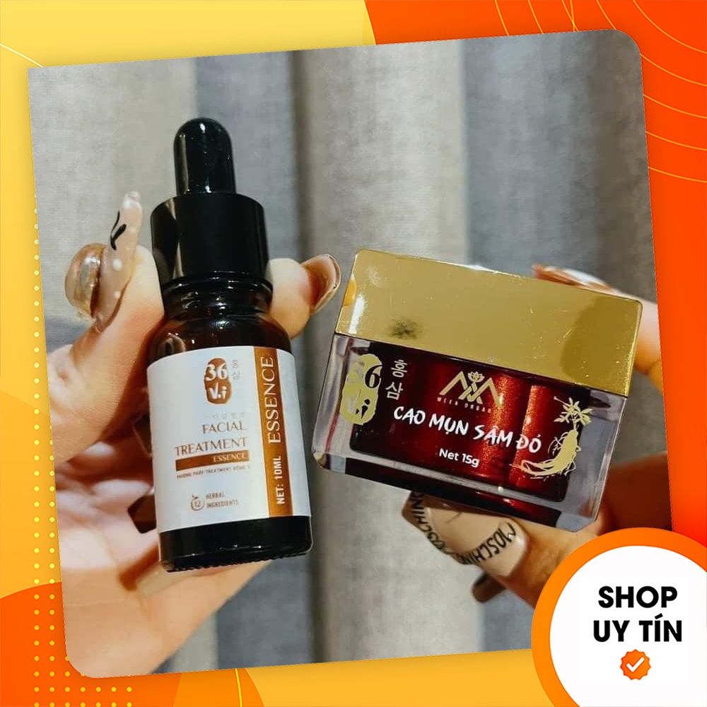 Combo cốt huyết thanh thảo dược 36 vị & cao mụn sâm đỏ