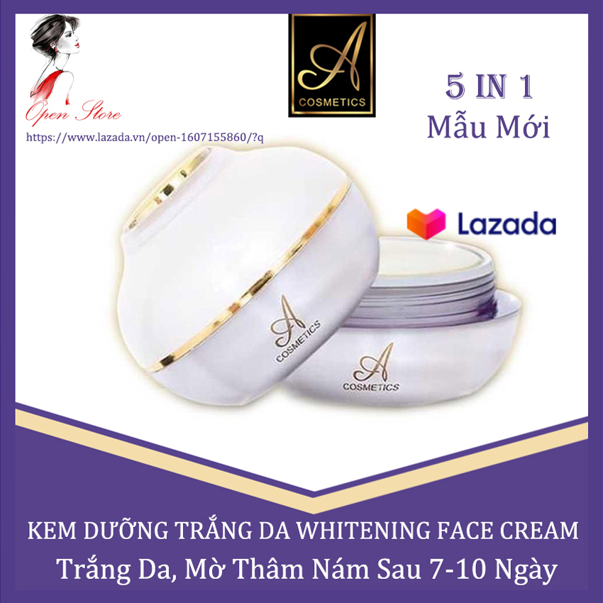 [HCM]Kem Face Pháp 2020 Acosmetics Dưỡng Trắng Da Giảm Thâm Nám Tàn Nhang Dưỡng Ẩm Chăm sóc Da mặt Chống Nắng Chống Lão Hoá Whitening Face Cream 50 Gr Open Shop