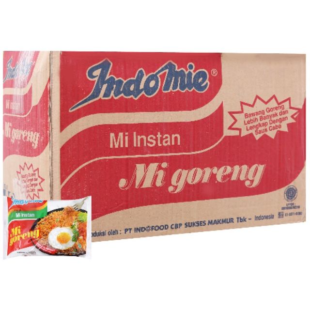 Mì xào khô Goreng Indomie Indofoods ngon số 1 thế giới 1 thùng 40 gói vị đặc biệt