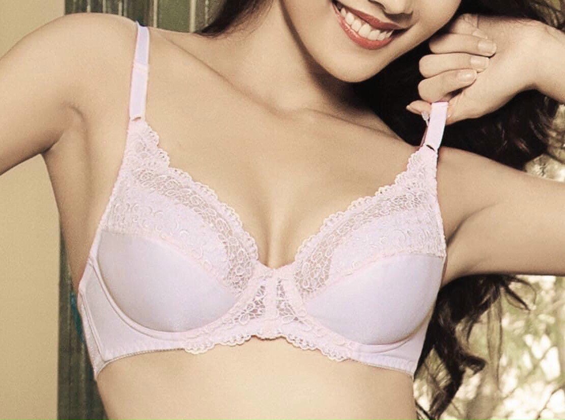 [FREESHIP - 100% HÀNG CHÍNH HÃNG] Áo ngực nữ - Áo lót nữ ren mỏng Triumph Fashion F468 có gọng, không đệm mút màu Hồng phấn
