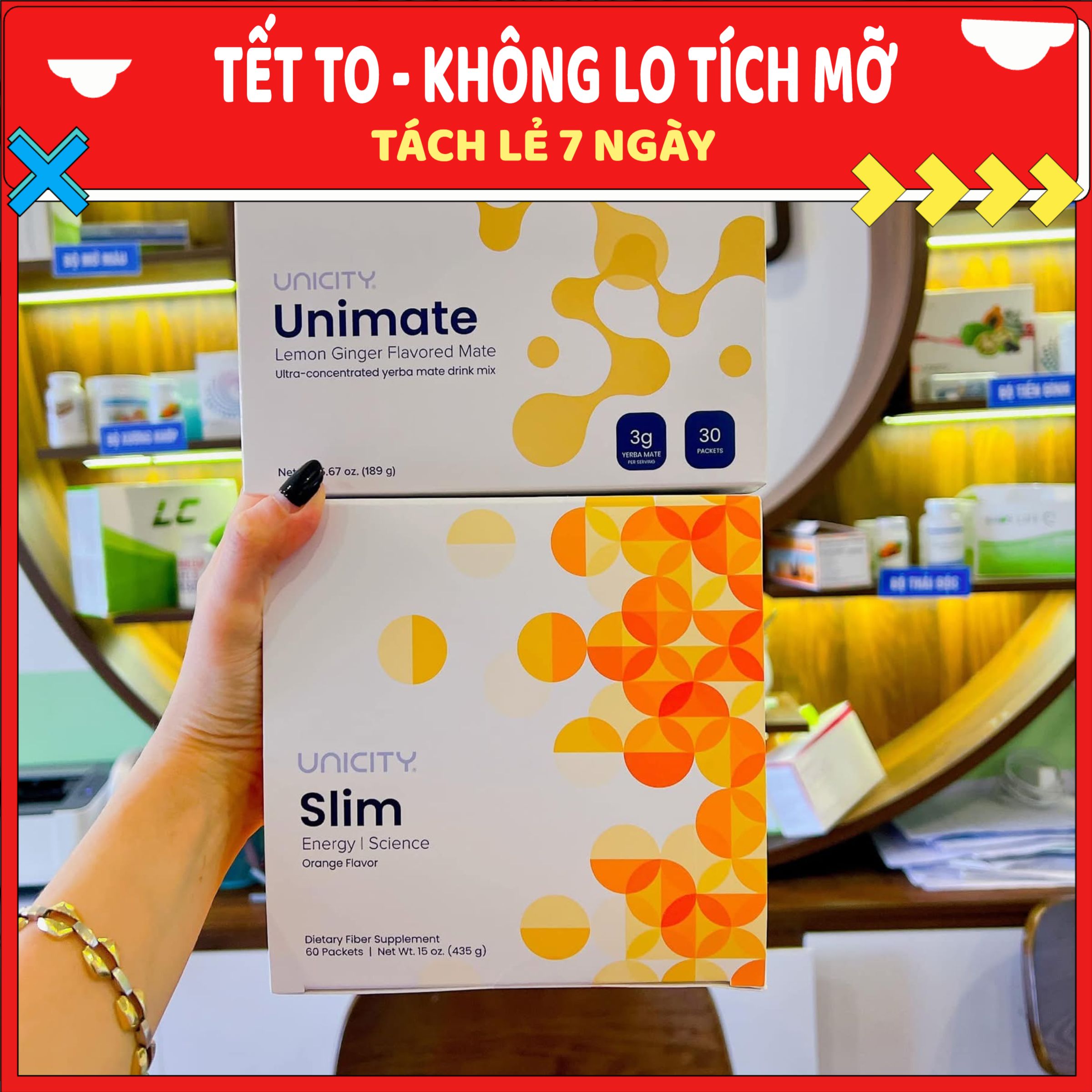 TẾT TO KHÔNG LO TÍCH MỠ - SET 7 NGÀY - feel great slim unimate