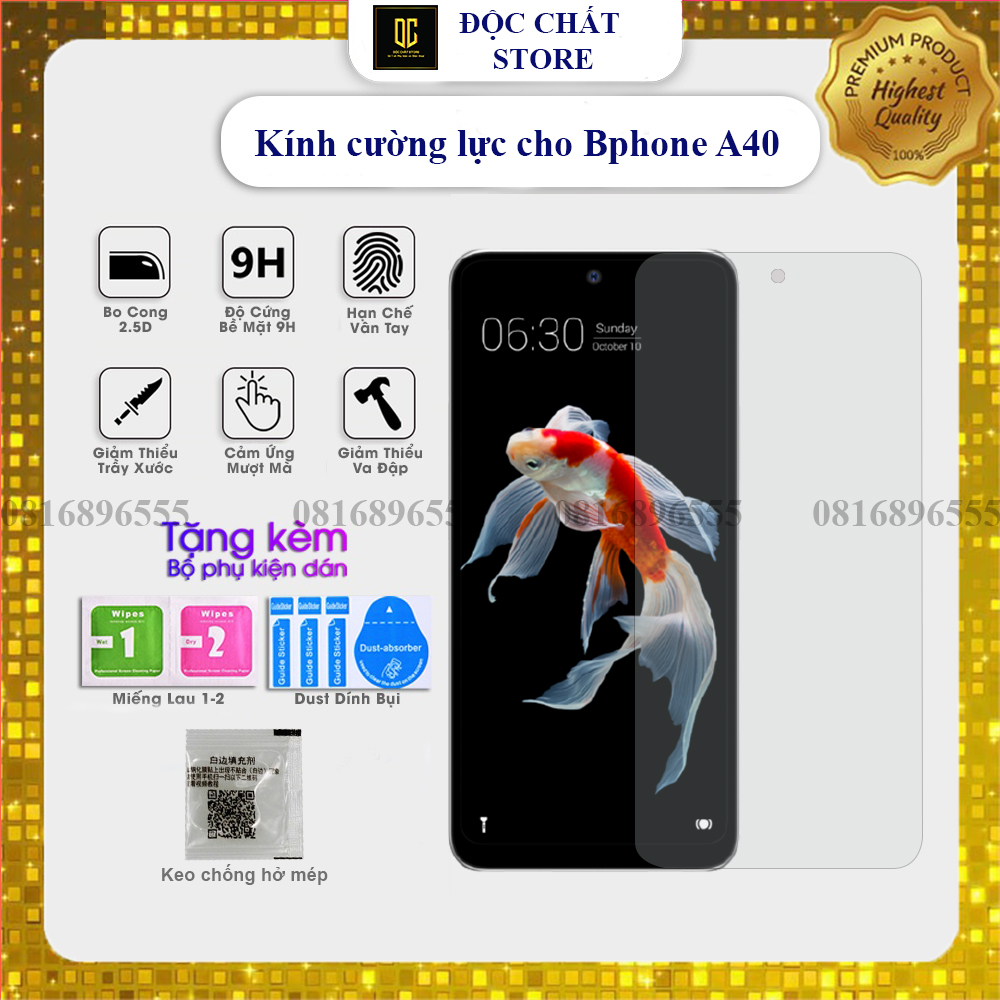 Kính cường lực bphone a40/a50/a60