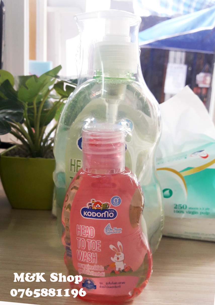 Sữa tắm gội Kodomo cho trẻ sơ sinh 400ml