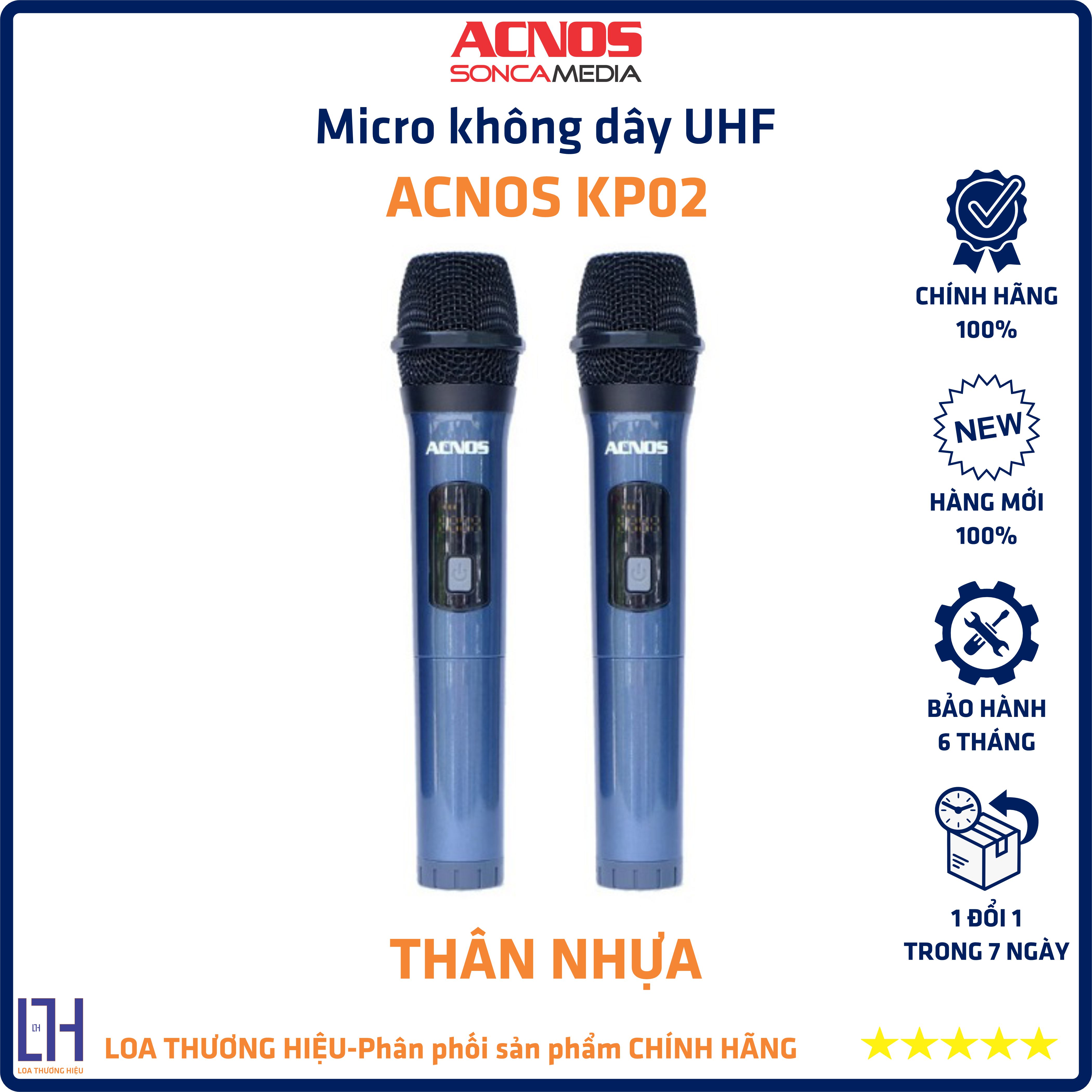 Micro không dây uhf acnos kp02 dành cho loa acnos | hàng chính hãng