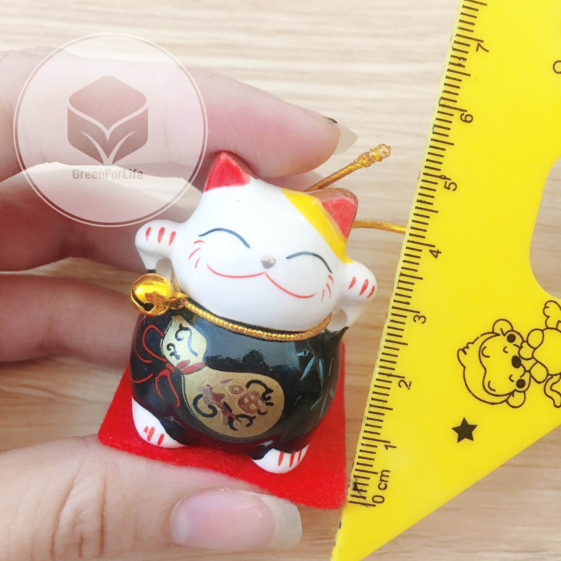 Mèo thần tài mini 1 con, may mắn tài lộc đầu năm, thuận buồm xuôi gió, buôn bán suôn sẻ, khách vô tấp nập, tiền bạc dư giả, chốt ngàn đơn chốc lát, phù hợp khai xuân, khai trương, phong thuỷ trên bàn làm việc, giao mẫu ngẫu nhiên