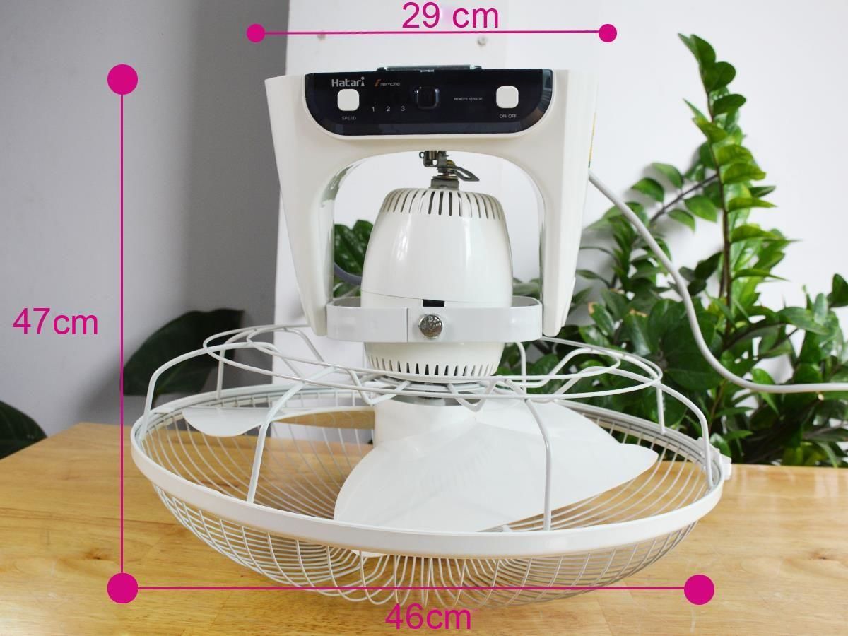 [HCM]Quạt đảo trần Thái Lan Hatari HT-C16R1 (có điều khiển)