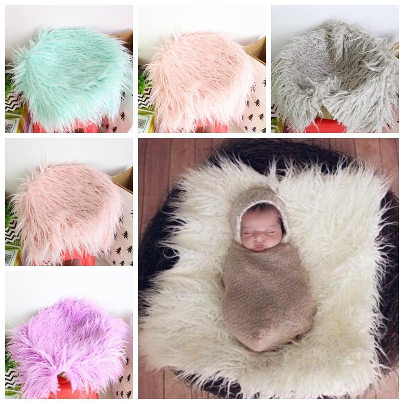 Thảm lông chụp ảnh sơ sinh cho bé chụp hình phụ kiện, bikini, túi, ví, giày dép 50-60cm (nhiều màu)