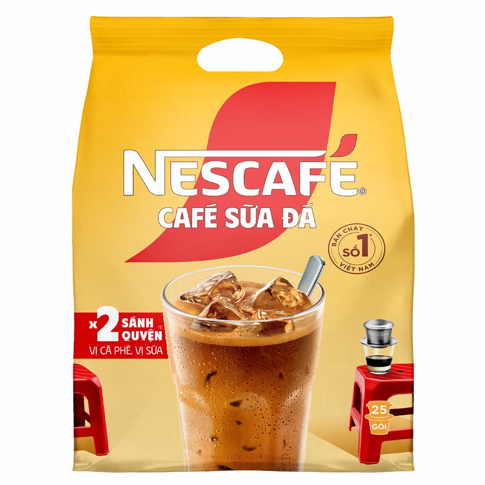 NesCafe Sữa Đá x2 600g (25 gói x 24g)