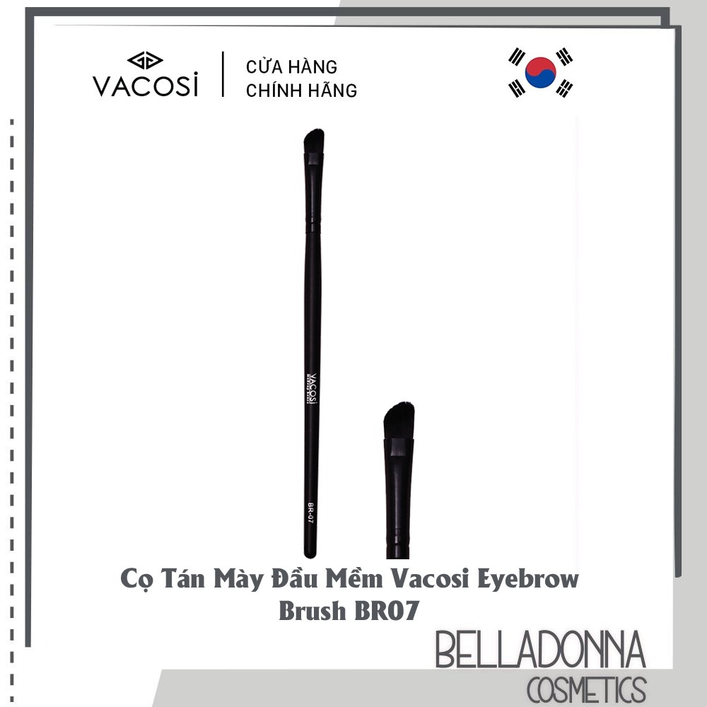 Cọ tán mày đầu mềm vacosi eyebrow brush br07