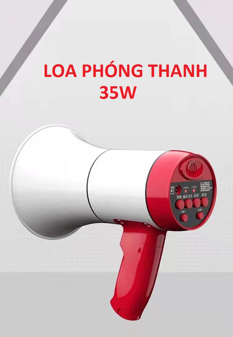 Loa phóng thanh megaphone 35w mẫu mới usb pin trâu