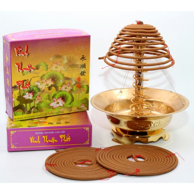 | CỬA HÀNG BỒ ĐỀ TÂM|Nhang khoanh Cao Cấp Vĩnh Thuận Phát (nhang sen)