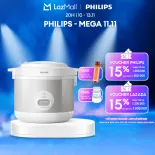 Nồi Cơm Điện Philips Dòng 1000 Series Philips HD3008/30 - Hàng Phân Phối Chính Hãng