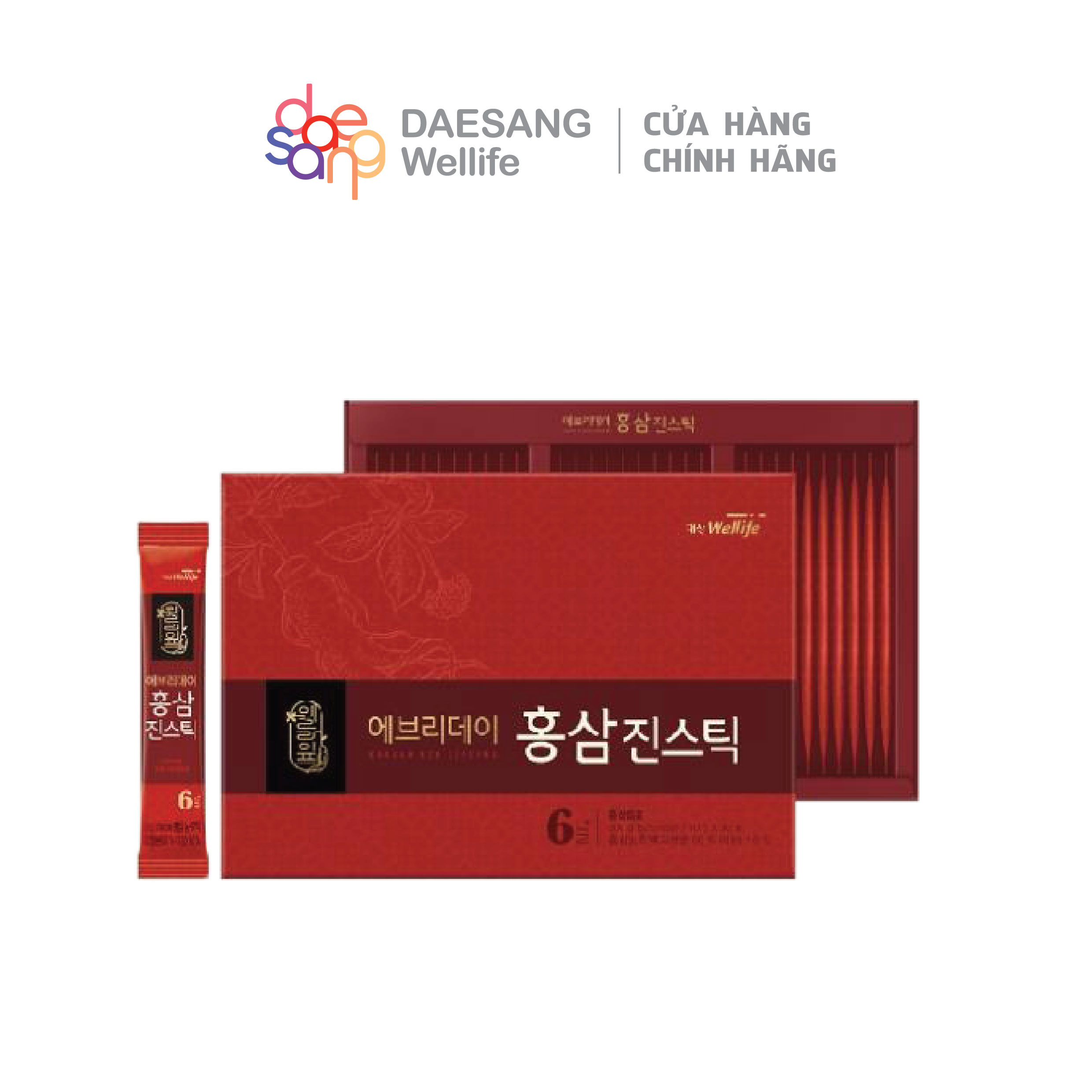 Nước Hồng Sâm uống hằng ngày gói nhỏ Daesang Wellife / Everyday Red Ginseng Stick