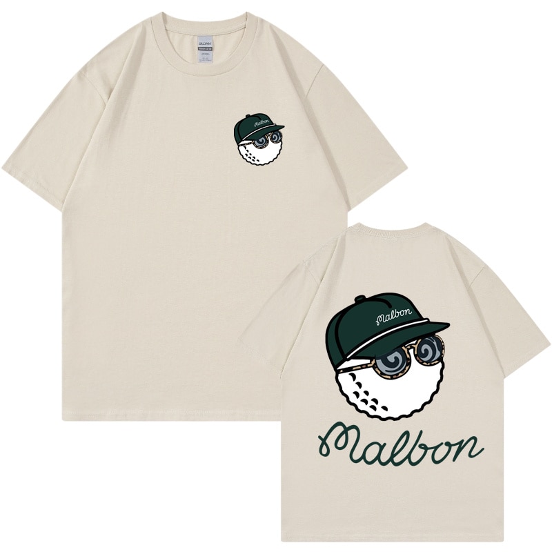 Men T Hip Hop Korean Malbon Golf Clothing Cotton Tshirt Streetwear Harajuku Oversized Tshirt Women