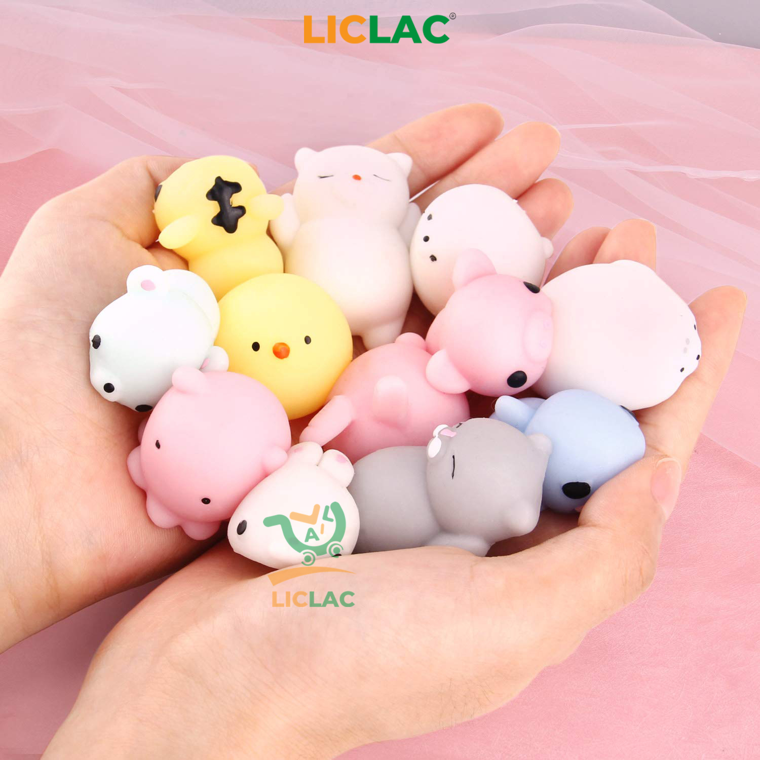 Đồ Chơi Squishy Mochi Mềm Dẻo Giảm Stress Hình Động Vật Xinh Xắn Dành Cho Bé - Liclac Shop