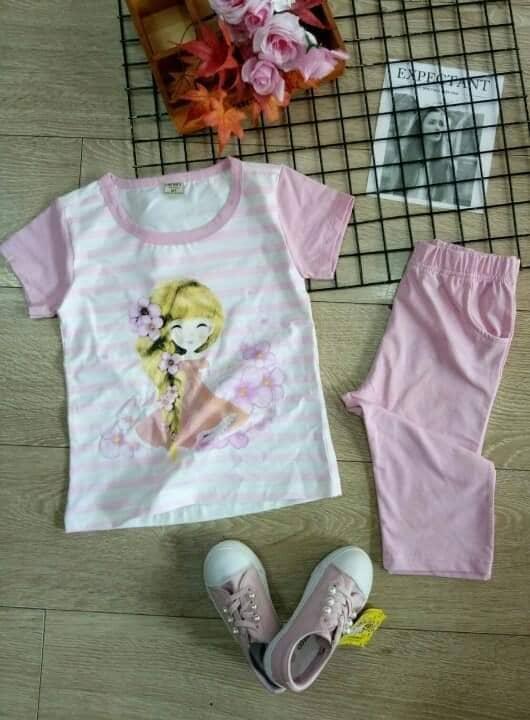 Bộ Thun lửng Cotton 4chiều Bé Gái Size Đại