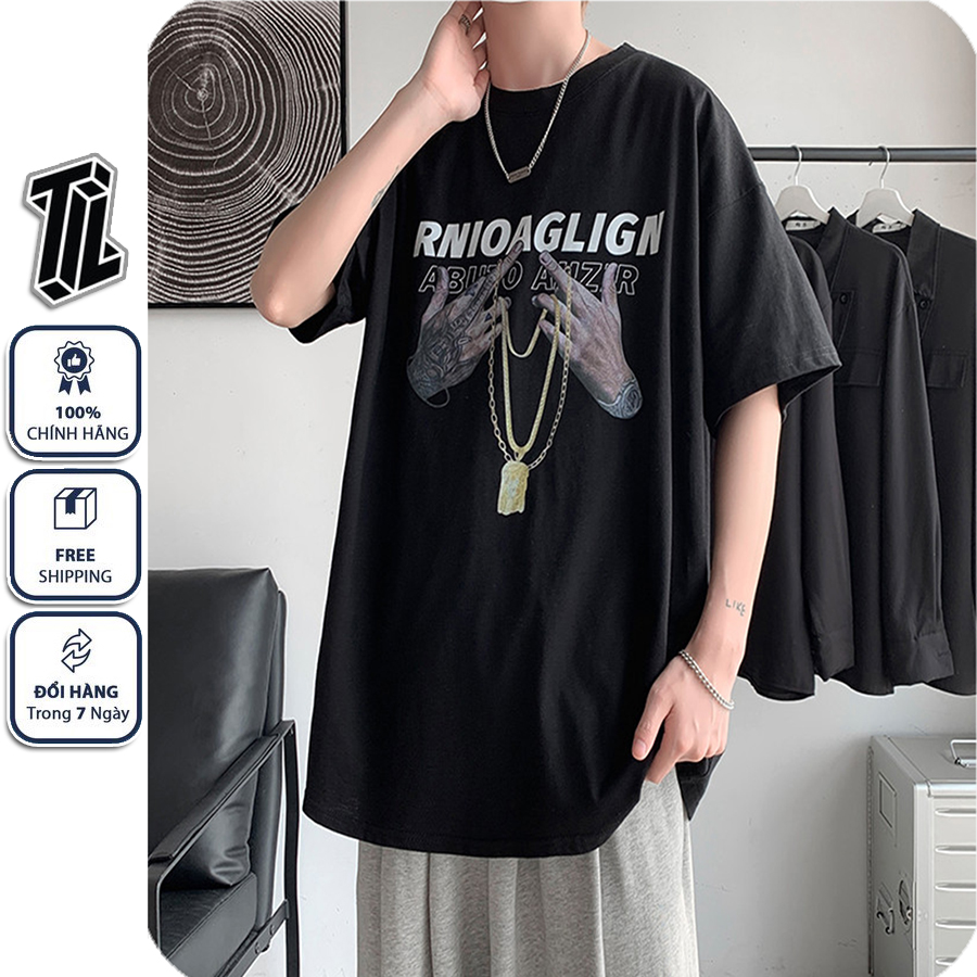 Áo thun nữ form rộng tay lỡ RNI. áo thun nam form rộng tay lỡ TL Cotton oversize form rộng TL2