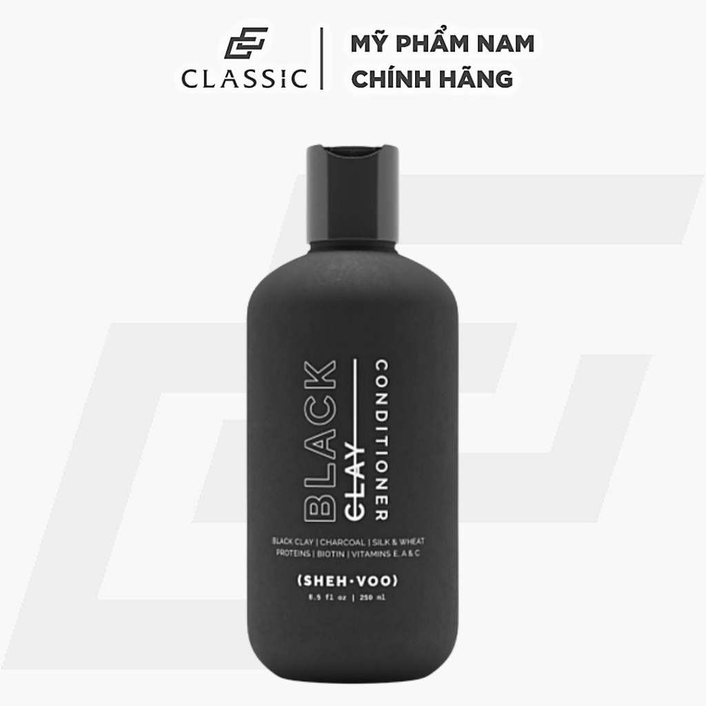 Dầu xả shehvoo black clay conditioner