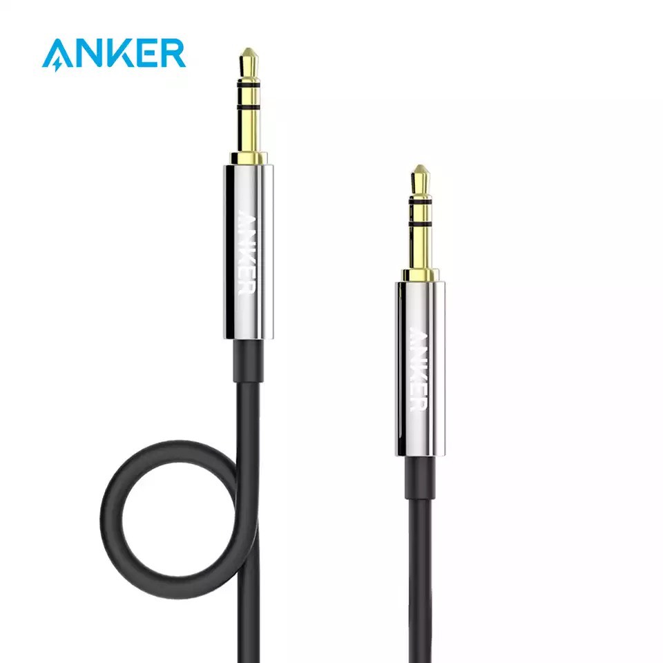 Cáp âm thanh anker aux audio cable jack 3.5 dài 1.2m