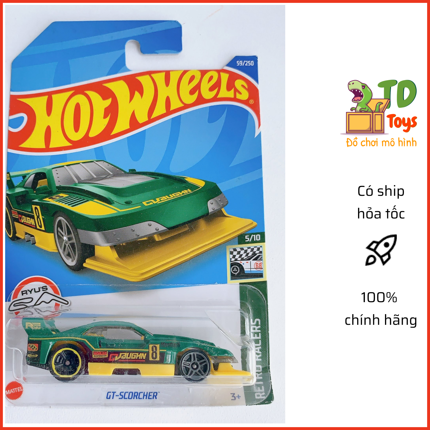 Xe mô hình chính hãng hotwheels - gt-scorcher